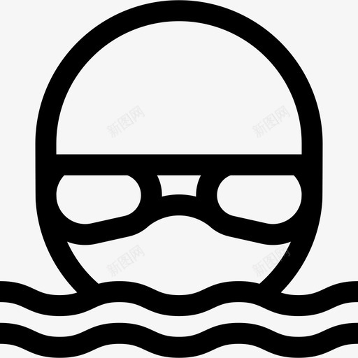 游泳运动员水上运动7直线型svg_新图网 https://ixintu.com 游泳 运动员 水上运动 直线 线型