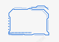 未来科技人工智能不规则边框设计人工智能科技框未来科素材