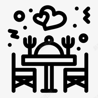 晚餐爱情餐厅图标