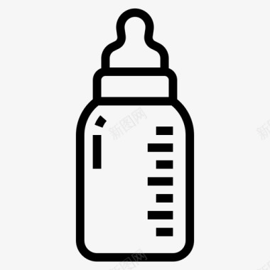 婴儿奶瓶家人孩子图标