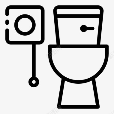 浴室中的帮助按钮残疾人卫生间图标
