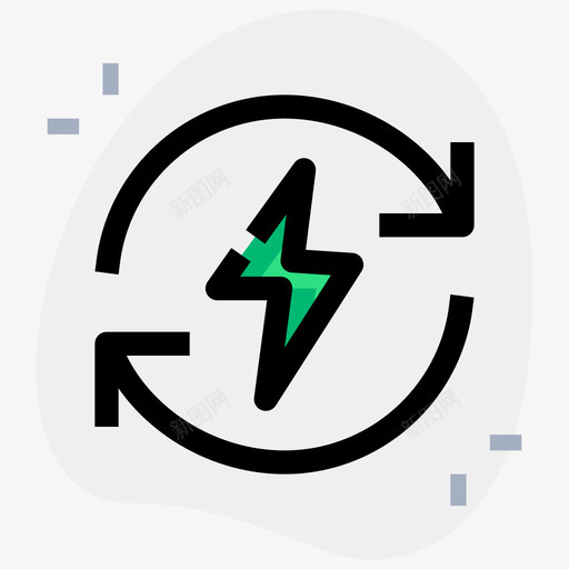更新电池和电源2圆形svg_新图网 https://ixintu.com 更新 电池 电源 圆形