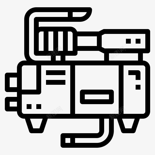 气泵卡丁车线性svg_新图网 https://ixintu.com 气泵 卡丁车 线性