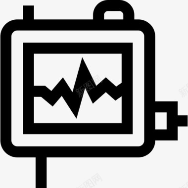 心跳107医院直线型图标