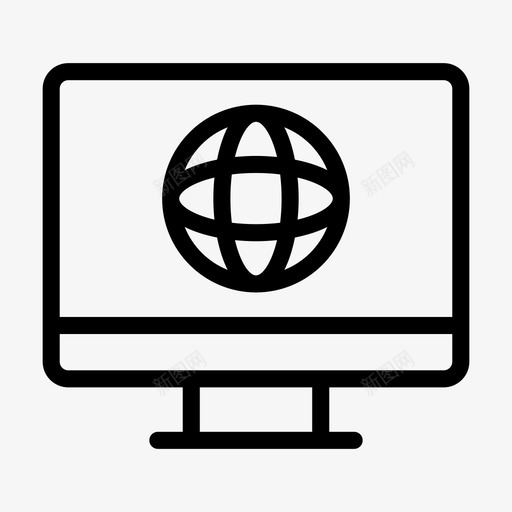 lcd全局浏览器internetsvg_新图网 https://ixintu.com lcd 全局 浏览器 internet 联机 网络 络线 图示