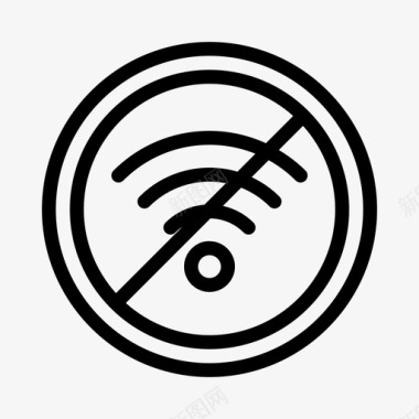 停止信号wifi阻止不允许图标