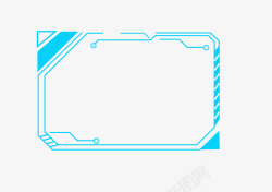 未来科技人工智能不规则边框设计人工智能科技框未来科素材