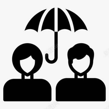 家庭人寿保险家庭保险家庭保护图标