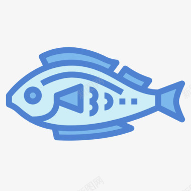 鱼钓鱼68蓝色图标