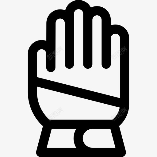 手套消防员25直线型svg_新图网 https://ixintu.com 手套 消防员 直线 线型