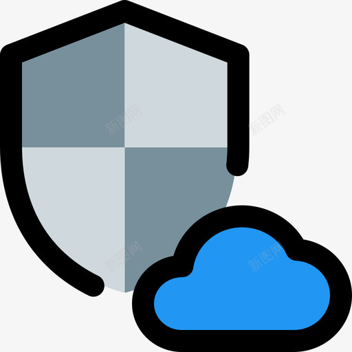 云计算网络应用安全4线性颜色svg_新图网 https://ixintu.com 云计算 网络应用 安全 线性 颜色