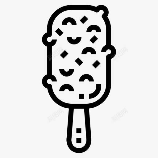 冰淇淋冰淇淋37直线型svg_新图网 https://ixintu.com 冰淇淋 直线 线型