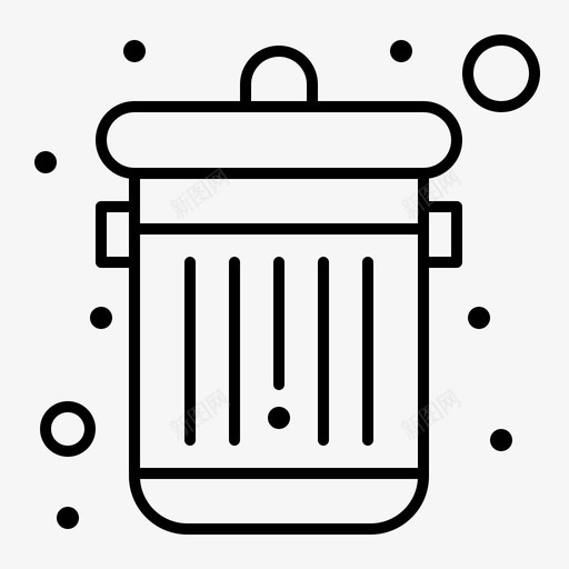 删除垃圾桶标签栏常规行svg_新图网 https://ixintu.com 删除 垃圾桶 标签 常规