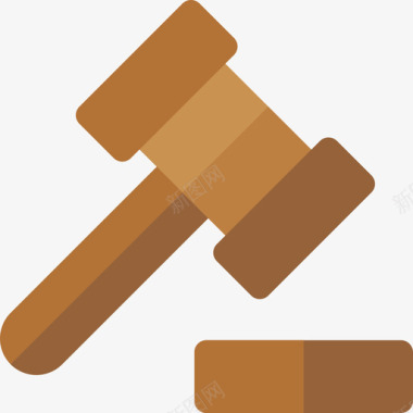 木槌法律与司法61号平的图标