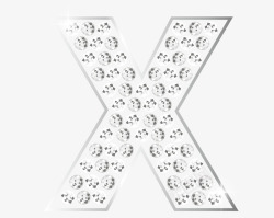 闪耀钻石英文字母符号装饰图案AI矢量34闪耀钻石英素材