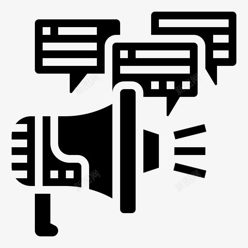 广告信息公告扩音器svg_新图网 https://ixintu.com 广告 信息 公告 扩音器 促销 符号