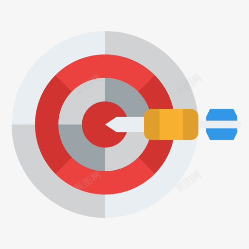 飞镖活动9扁平svg_新图网 https://ixintu.com 飞镖 活动 扁平