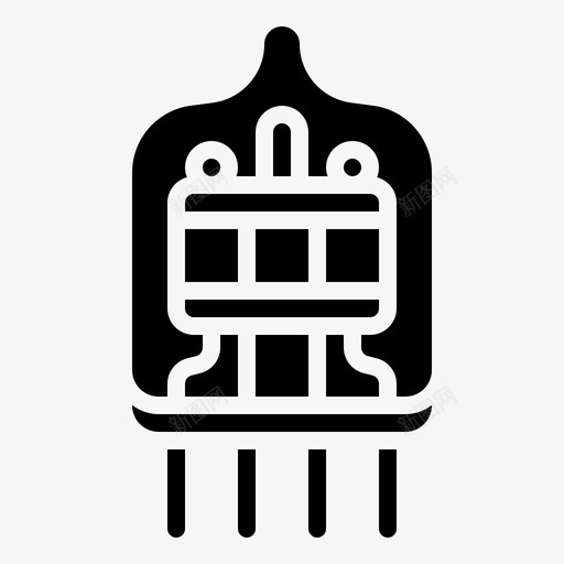 真空管放大器电子svg_新图网 https://ixintu.com 真空管 放大器 电子 收音机 电子元件