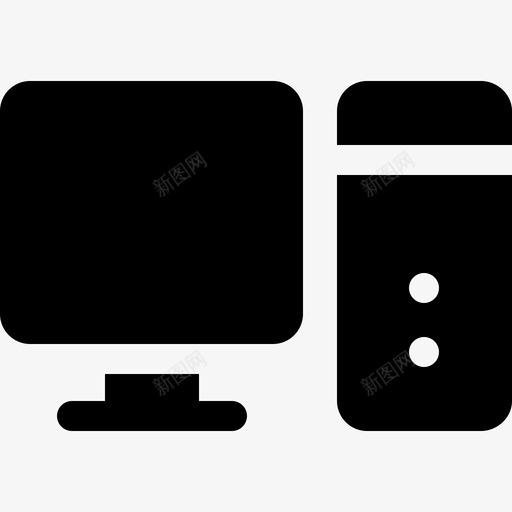 计算机计算机89已填充svg_新图网 https://ixintu.com 计算机 填充