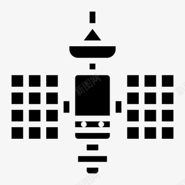 卫星科学158字形图标