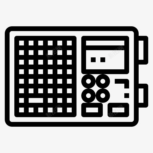 收音机收音机15线性svg_新图网 https://ixintu.com 收音机 线性