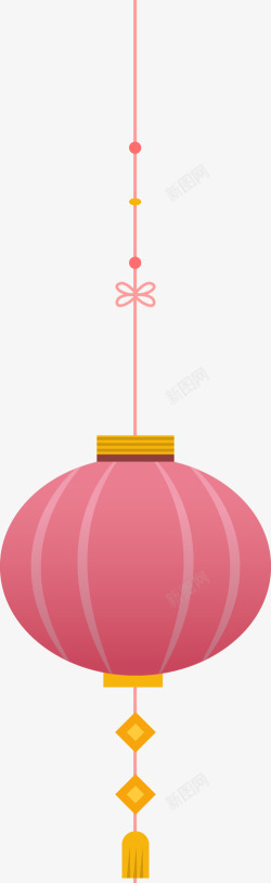 灯笼可爱粉色系猪猪新年氛围免扣复古传统中国风日式翔素材