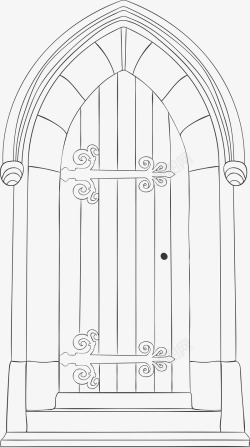 欧式复古巴洛克风格建筑门窗装饰AI矢量图案6欧式复素材