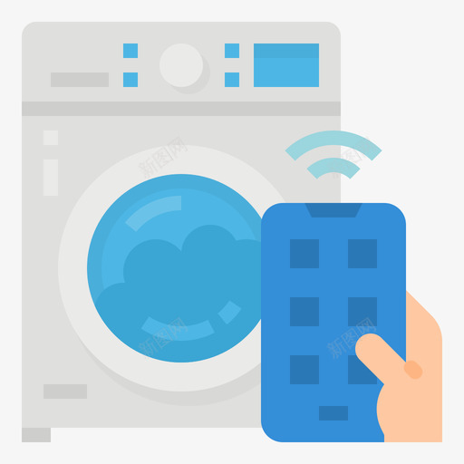 智能洗衣机物联网177平板svg_新图网 https://ixintu.com 智能 洗衣机 联网 平板