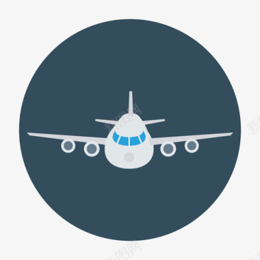 飞机物流配送19循环图标