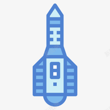 火箭飞机14蓝色图标