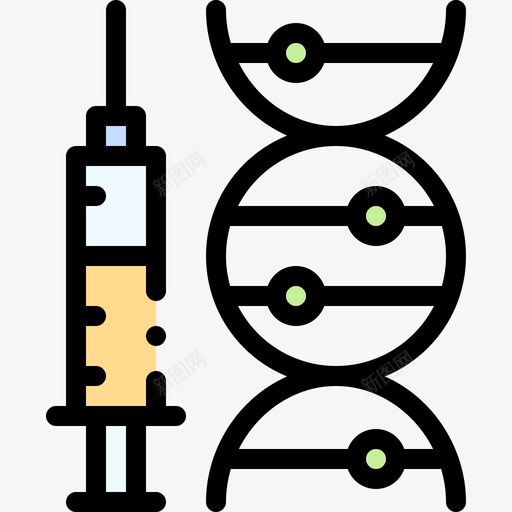 Adn疫苗开发7线性颜色svg_新图网 https://ixintu.com Adn 疫苗 开发 线性 颜色