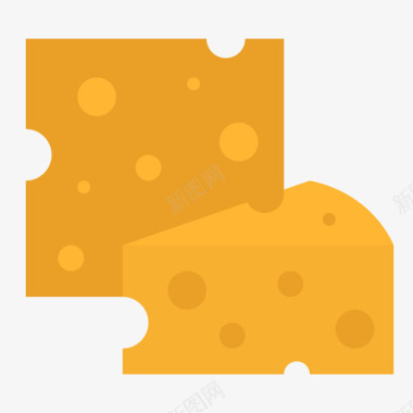 奶酪超市108扁平图标