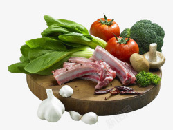 生鲜生鲜蔬菜肉禽蛋海鲜蔬菜西红柿鱼虾螃蟹猪肉摆盘粮素材