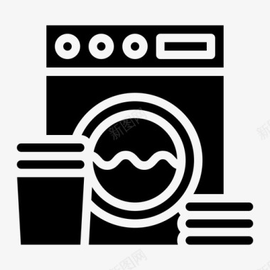 洗衣服活动8字形图标