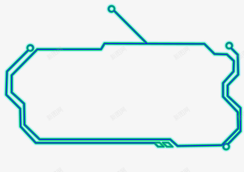 未来科技人工智能不规则边框设计人工智能科技框未来科png免抠素材_新图网 https://ixintu.com 未来 科技 人工智能 不规则 边框 设计