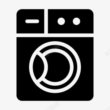 洗衣机电器电子图标