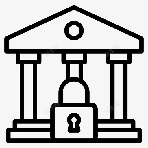 锁定的银行大楼关闭的银行安全的银行svg_新图网 https://ixintu.com 锁定 定的 银行 大楼 关闭 安全 存款 一套 判例 法律 向量