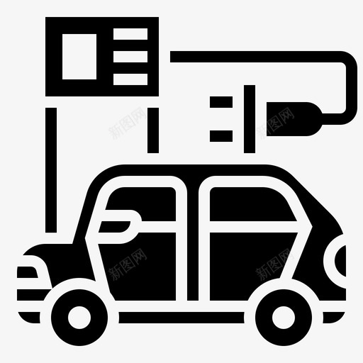 插电式混合动力汽车充电器svg_新图网 https://ixintu.com 插电 混合 动力 汽车 充电器 电动 电动汽车