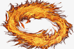 风火轮火热火焰抠图平面设计图设计橘色橘黄色火苗燃烧素材