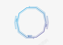 未来科技人工智能不规则边框设计人工智能科技框未来科素材