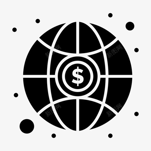 全球投资货币svg_新图网 https://ixintu.com 投资 全球 货币 实心 雕文