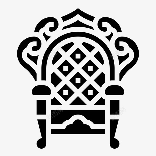 宝座扶手椅加冕礼svg_新图网 https://ixintu.com 宝座 扶手 加冕 冕礼 豪华 座位 皇室 元素 雕文 000009