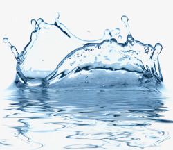 摘要波背景透明的蓝色水液体高清图片