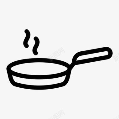 热煎锅烹饪食物图标
