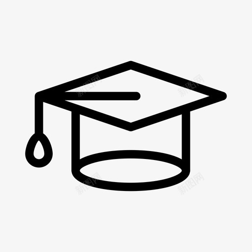 学位帽帽子学历svg_新图网 https://ixintu.com 学位 帽子 学历 毕业 学位证 证书 教育 学校 字形