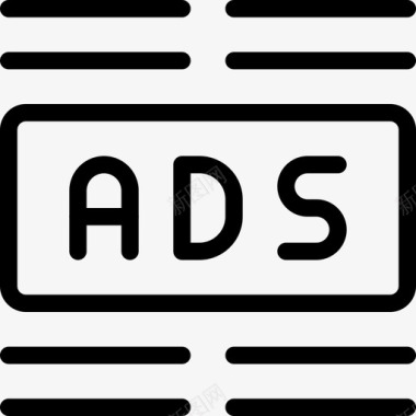 营销商业和广告线性图标