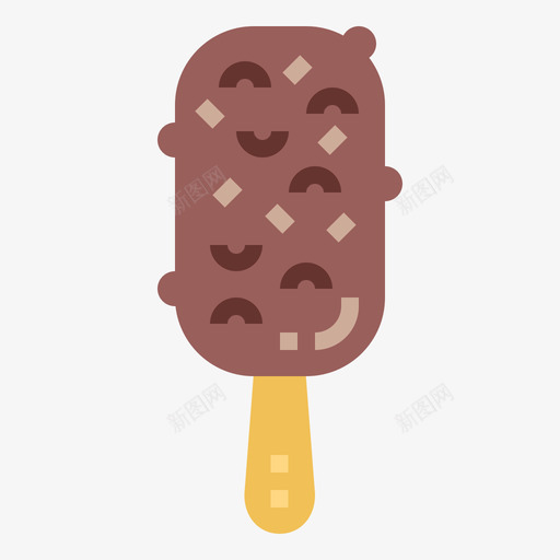 冰淇淋冰淇淋39平的svg_新图网 https://ixintu.com 冰淇淋 平的