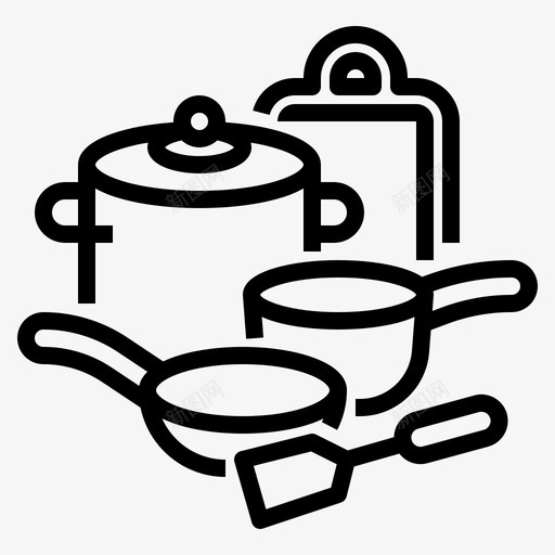 厨具厨具5轮廓svg_新图网 https://ixintu.com 厨具 轮廓