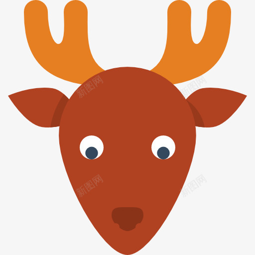 圣诞麋鹿图标S圣诞节png_新图网 https://ixintu.com 圣诞 麋鹿 图标 圣诞节