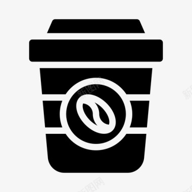 咖啡杯冷饮饮料图标
